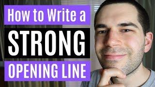 How to Write Your Books OPENING LINE 3 Easy Steps