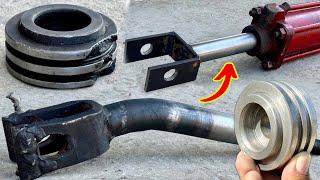 lnspect How Mechanic Repaired A Crooked Hydraulic Jack Rod & Broken Piston of Tractor Front Blade…