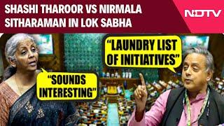 Shashi Tharoor Vs Nirmala Sitharaman Over Appointments In NCLT NCLAT In Lok Sabha