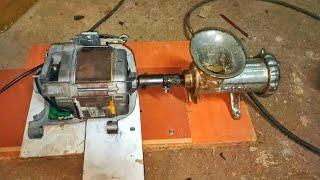 Çamaşır Makinesi Motorundan Kıyma Makinesi • Meat grinder making • Diy