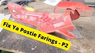 Plastic faring repair Part 2 - Honda CT110  North Pole Express