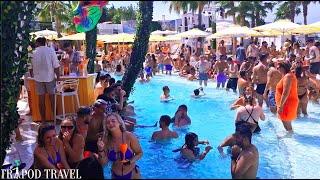 O BEACH IBIZA  POOL PARTY  EIVISSA PARTY ISLAND  4K TOUR OF O BEACH CLUB  O BEACH CLUB IBIZA