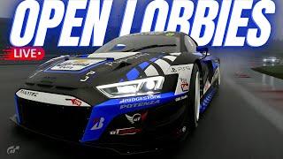 LIVE GT7  CUSTOM LOBBY FUN - SPIN WHEEL PICKS THE CAR