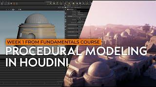 Houdini Beginner Tutorial  Intro To Procedural Modeling 3+ Hours of free lessons