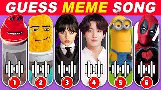 GUESS MEME & WHOS SINGINGGegagedigegago JungKook Wednesday Despicable Me 4 DeadPool E E Ei