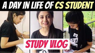 A Day in Life of Company Secretary Student  Study Vlog 