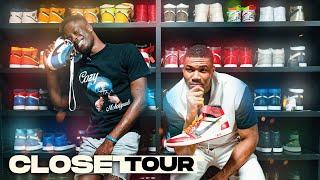 Giannis Antetokounmpos Sneaker Closet Tour & Nike Louis Vuitton Air Force 1 Giveaway