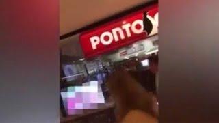 Porn video runs on TV store window display video goes viral