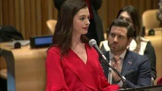 Anne Hathaway on International Womens Day