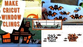 How To Use Cricut Window Cling Material  Make Halloween Window Decor