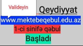 Birinci sinfe qebul mektebe qebul Qeydiyyat 2024 2025 #mektebeqebul #VALİDEYİN