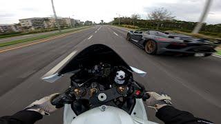 YAMAHA R6 VS LAMBORGHINI SVJ