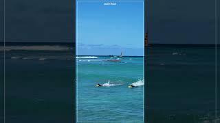Waikiki Beach  Kuhio Beach Park ️ Queens Beach ️ Surfing  Honolulu  Oahu  Hawaii John #Shorts