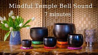 Meditative Sound of 5 Rin Temple Bells frequencies of 193Hz 301Hz 409Hz  602Hz 818Hz.