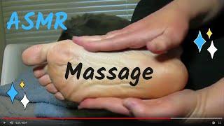 ASMR Tingly Foot Massage with Scratching Tracing and Relaxing Music