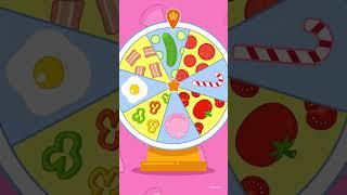 #JunyTony  Making Pizza with Random Ingredients  #Shorts #KidsSongs