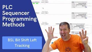 Allen Bradley PLC BSL Bit Shift Left Sequence Programming Part 8