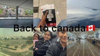 Travel vlog Indiato ️Canada Back to Canda #travel #travelvlog #vlog