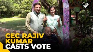 Lok Sabha Elections 2024  CEC Rajiv Kumar family members cast votes in Delhi