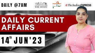 14 Jun Current Affairs 2023  Daily Current Affairs  Current Affairs Today