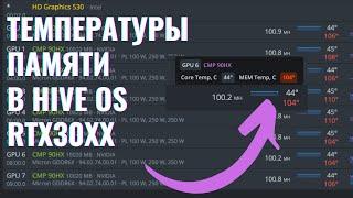 Отображение температура памяти RTX30xx в Hive OS  Записки Майнера