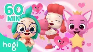 Happy Valentines Day ️with Hogi & Pinkfong  Compilation  Rhymes for Kids  Pinkfong & Hogi