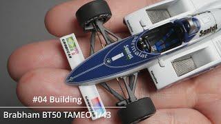 #04 Building BRABHAM BT50 TAMEO 143 F1 scale model car