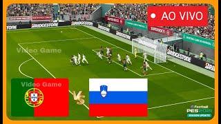 Portugal vs Slovenia LIVE  Euro Cop 2024  SimulationRecreation VideoGame
