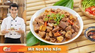 Cách làm Mít Non Kho Nấm - món ăn chay hấp dẫn dễ làm