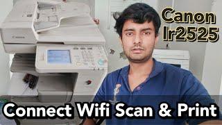 How to Scan Documents & Print without Connecting Cable  in canon ir 2525 - Photocopy Machine