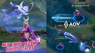 AOV New Update  Lindis Skill Revamp  5 Stack for Open Ultimate - Arena of Valor