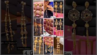 Trending Sui Dhaga Earrings Gold Earrings Long Design New Model 2023 #earrings #goldearrings #viral