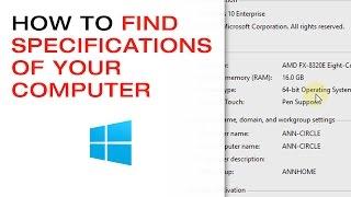  How to Find the Specifications of Your Computer