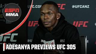 Israel Adesanya UFC 305 Media Day Interview Focusing on Du Plessis and not the belt  ESPN MMA