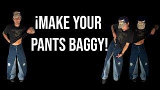 HOW TO FLARE THE INSEAM OF YOUR PANTSTHE UPCYCLE WAY