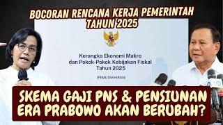 SISTEM GAJI UNTUK PNS DAN PENSIUNAN AKAN BERUBAH DI ERA PRABOWO? INI BOCORAN RESMINYA