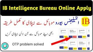 IB Intelligence Bureau jobs online apply 2024  IB New Jobs online apply complete process