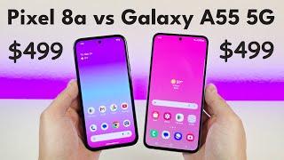 Google Pixel 8a vs Samsung Galaxy A55 5G - Who Will Win?