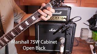 Marshall MX112R Cab with Celestion Seventy-80 Speaker - Open vs Closed Back Test