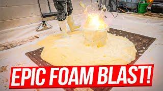 You MUST SEE This MUSHROOM Cloud FOAM EXPLOSION   Satisfying Carpet Cleaning ASMR