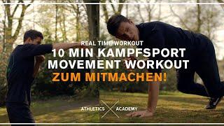 10 MIN KAMPFSPORT MOVEMENT WORKOUT - Beginner Version  No Equipment I ATHLETICS ACADEMY