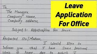 Leave application for office  Leave application Casual Leave application For Office and company