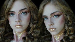 Golden Avant Garde Makeup