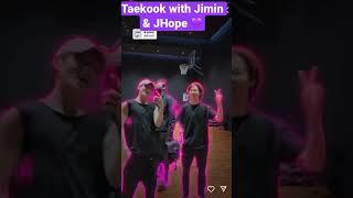 V shared A video on IG with Jungkook Jimin & JHope #bts #shorts