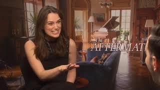 Keira Knightley Alexander Skarsgård and Jason Clarke Interview The Aftermath