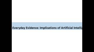 Everyday Evidence Applications of Artificial Intelligence in OT Practice