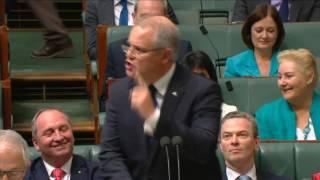 Scott Morrison Brings in Lump of Coal Into House of Representatives