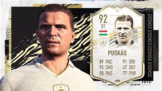 FIFA 21 ICON PUSKAS 92 THE EXTINCT ICON THE FINESSE SHOT OF DREAMS IS BACK FIFA 21 ULTIMATE TEAM