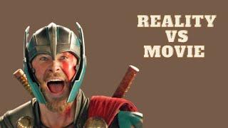 Reality vs Movie Thor Ragnarok  Chris Hemsworth  Marvel   Nocturnal 