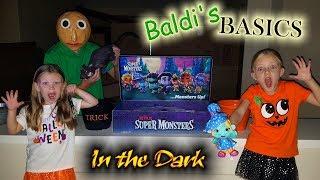 Baldis Basics in Real Life in the Dark Netflix Super Monsters Toy Scavenger Hunt at Night